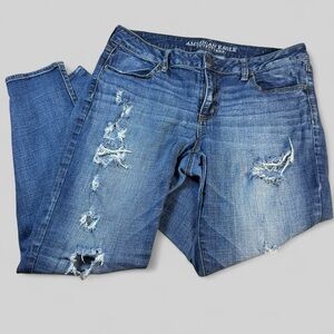 🔥MOVING SALE🔥 American Eagle Ripped Super Stretch Jeggings